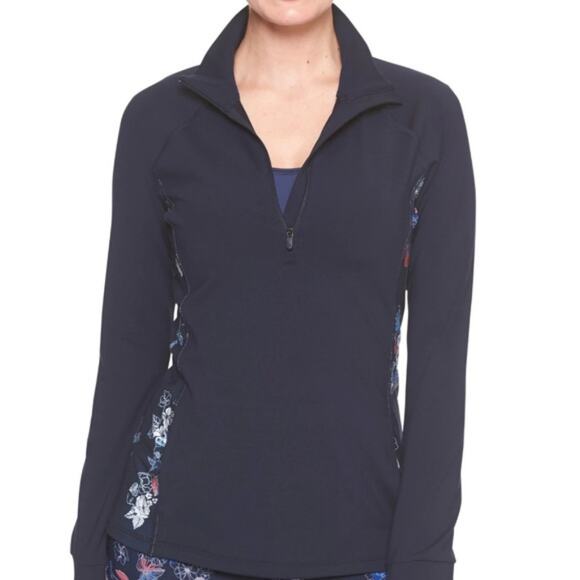 Gap Fit Flower Pattern Colorblock Print Jacket - Picture 8 of 8